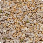 High energy blend a mizture of sunflower hearts and kibbled maize